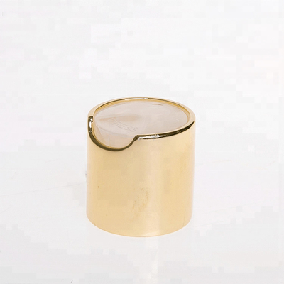 24 410 Aluminum Anodized Cosmetic Treatment Pumps Shampoo Disk Top Cap