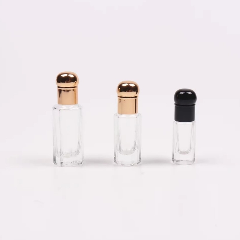 Clear Roll On Bottles 3ML 6ML 12ML Glass Roller Ball  Fragrance Bottle